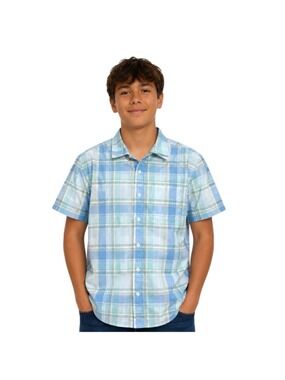 The Children's Place Boys Plaid Button Front Shirt Size 16